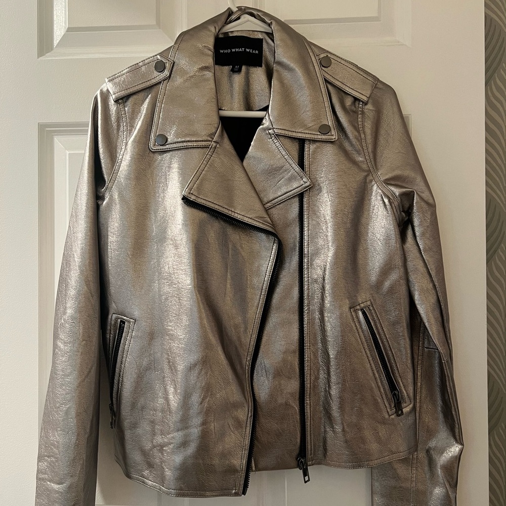 Target Silver Leather Jacket